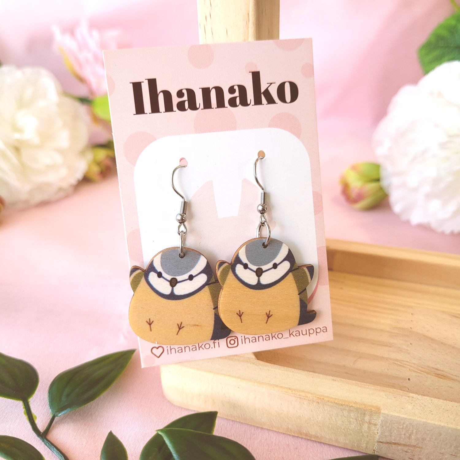 Blue Tit Earrings